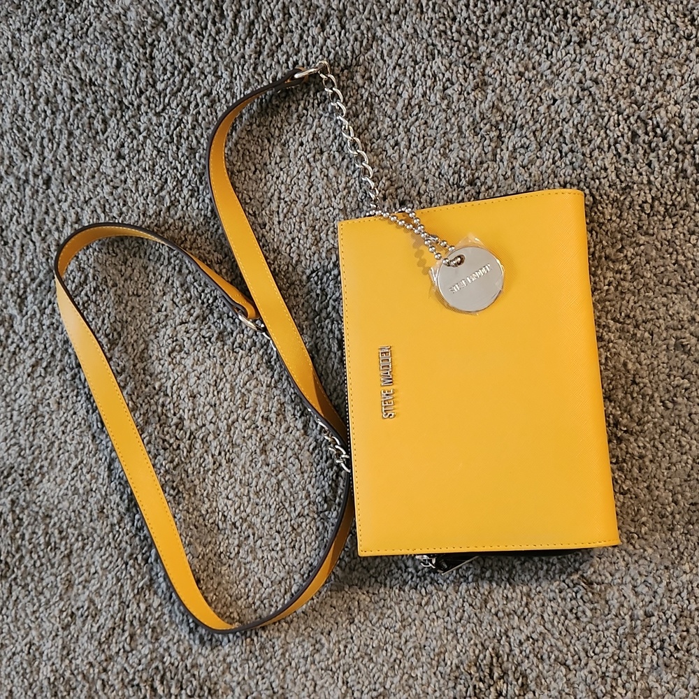 New Steve Madden Mustard Yellow Crossbody Bag
